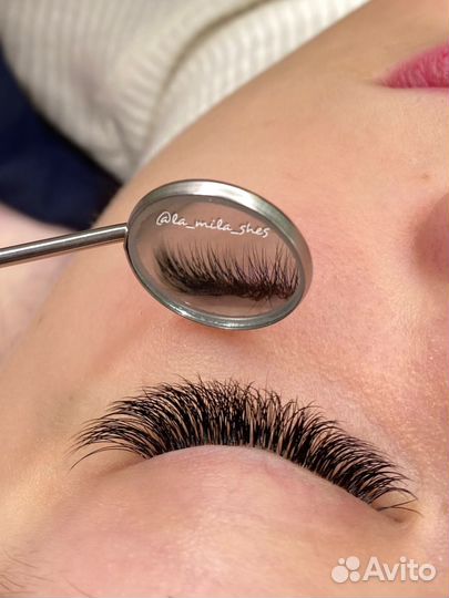 Наращивание ресниц, оформление и ду бровей