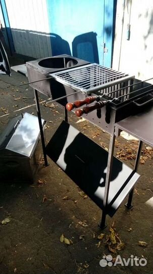 Мангал 4мм Мощный,толстый металл,на 100лет,надежно