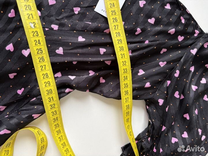 Платье вискоза сердца 34 XS topshop lichi