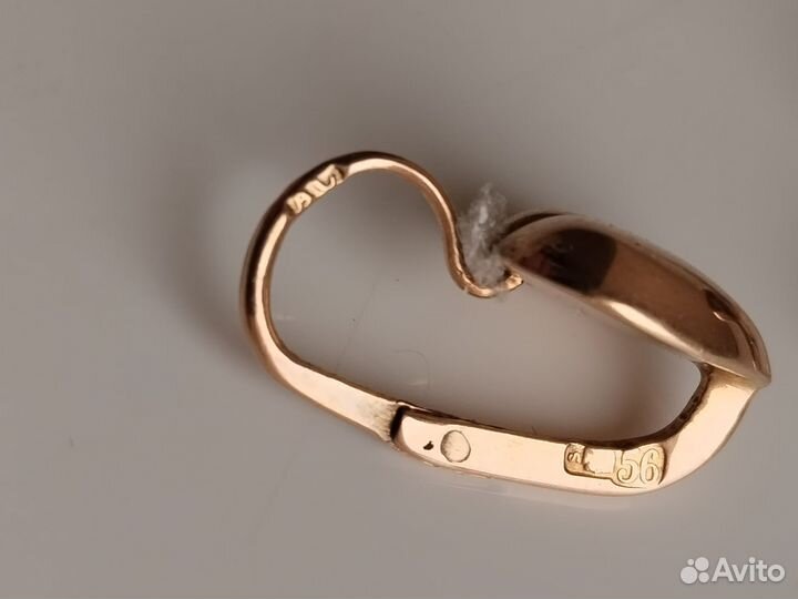 Антикварные золотые серьги