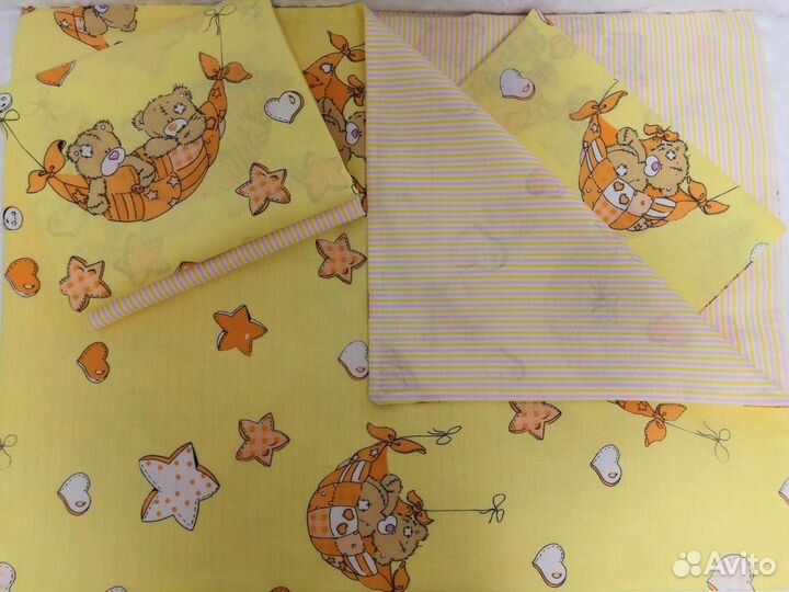 Постельный комплект для детской кроватки