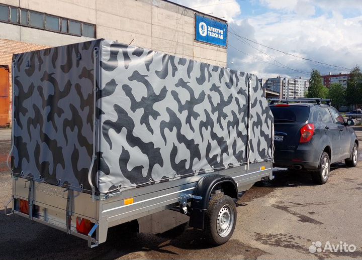 Прицеп оцинкованный 3.2х1.4 с тентом 
