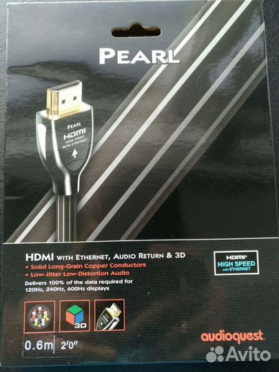 Audioquest pearl hdmi- hdmi 0.6м