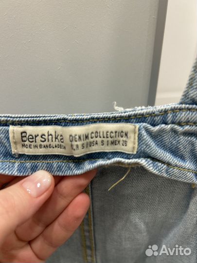 Джинсовый комбинезон женский bershka