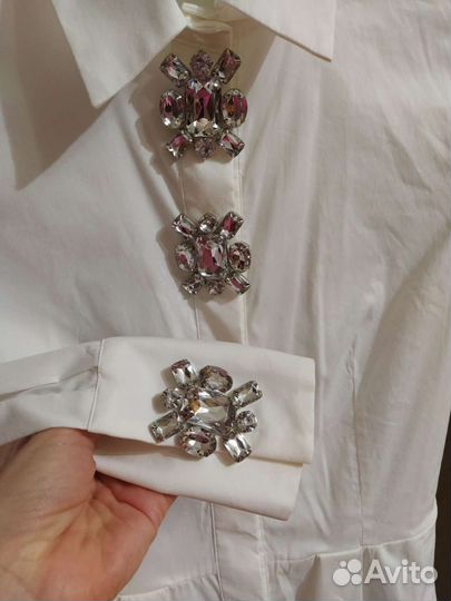 Белая блуза Flavio Castellani. Размер s