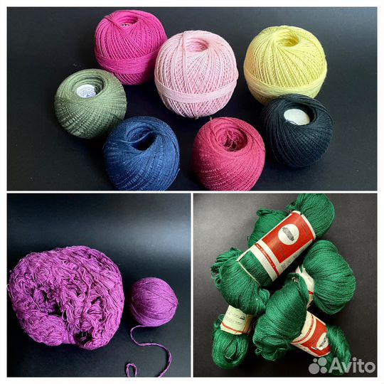 Пряжа для вязания шерсть хлопок СССР