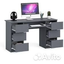Стол письменный в стиле икеа Мори мс2 графит