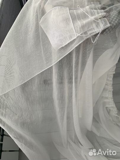 Шторы с тюлью б/у