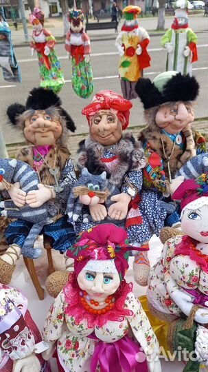 Кукла текстильная: домовые и баба Яга