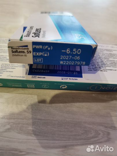 Контактные линзы -6.5 (10шт)