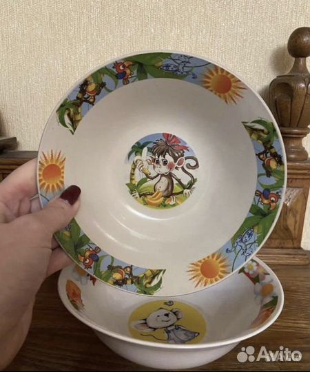 Поднос латунный