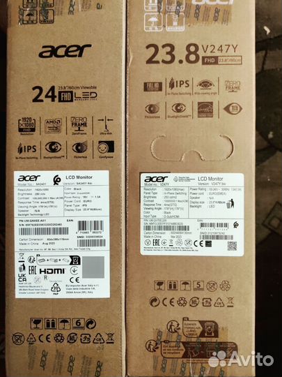 Монитор Acer V247Ybiv 23.8