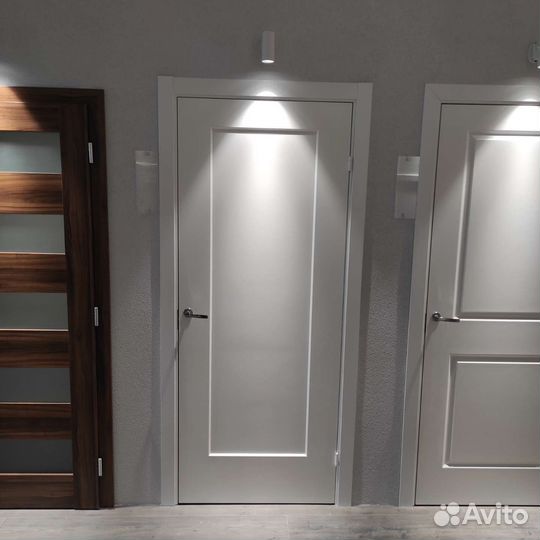 Двери межкомнатные белая эмаль