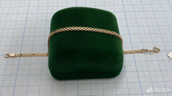 Золотой браслет 17 см