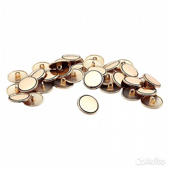 DAG золото черненое ME 678 Пуговица 28 (18мм), на ножке, металл (DAG золото черненое), 36 шт