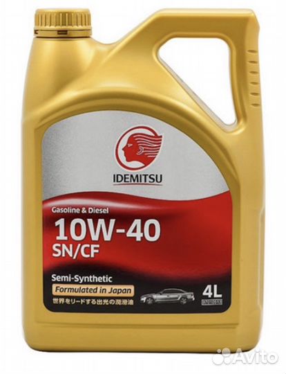 Масло idemitsu 10w40 идемитсу