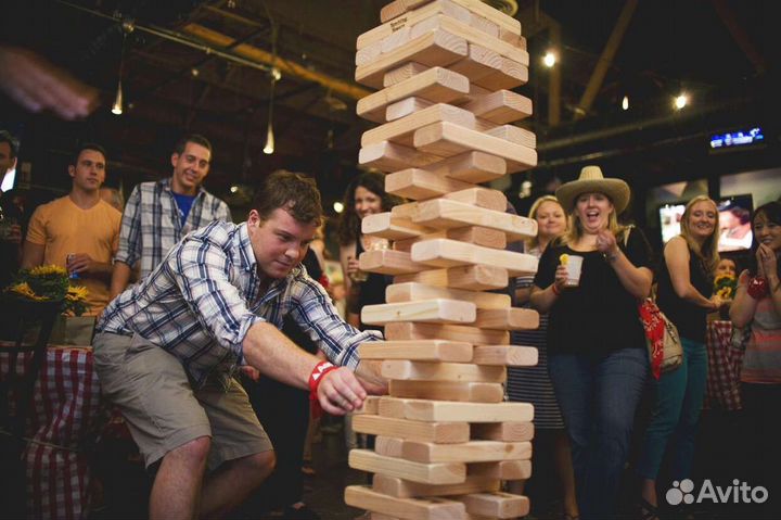 Аренда игра Дженга гигантская XL на мероприятие