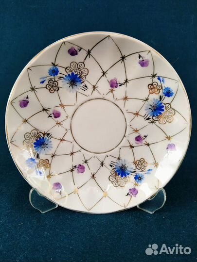 Блюдце Золотая сетка лфз