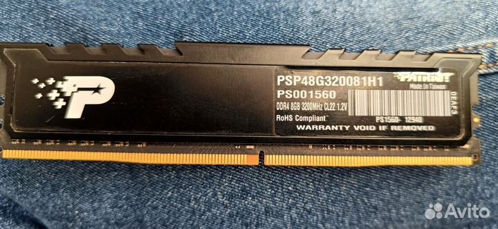 Оперативная память ddr4 8gb patriot viper