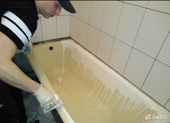 Реставрация ванн литьевые мрамором и акрилом