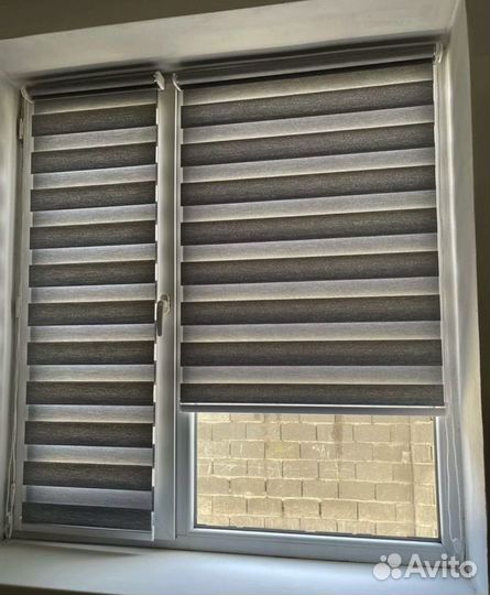 Рулонные шторы жалюзи День Ночь