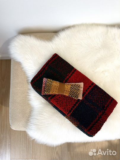 Клатч твидовый