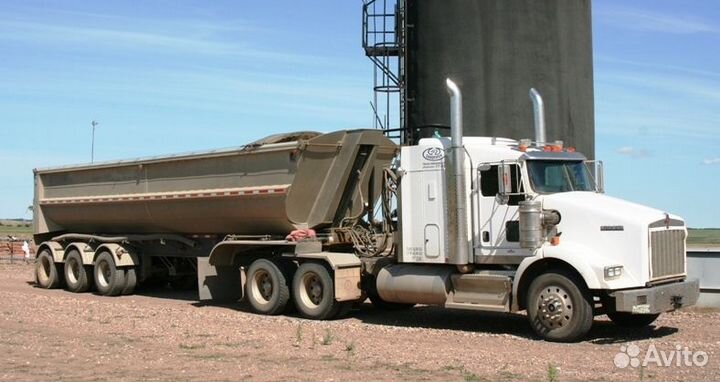 Перевозка щебня, шлака, песка от 40тн