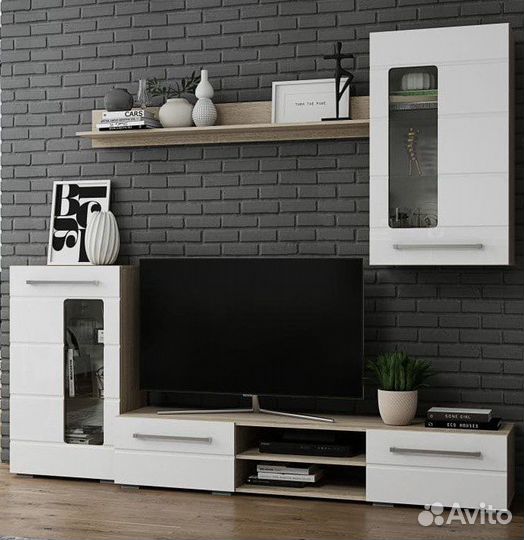 Модульная гостиная Милан с пеналом, 2 цвета