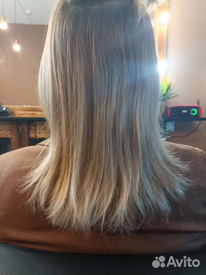 Наращивание волос на дому