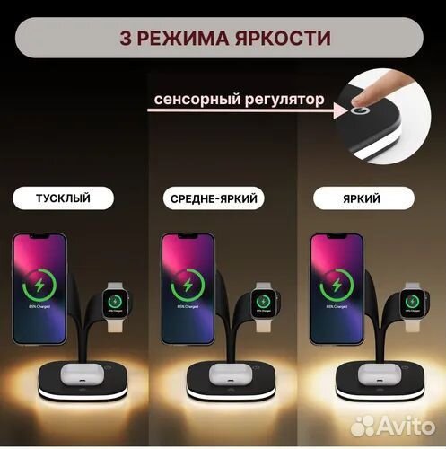 Беспроводная зарядка MagSafe док станция