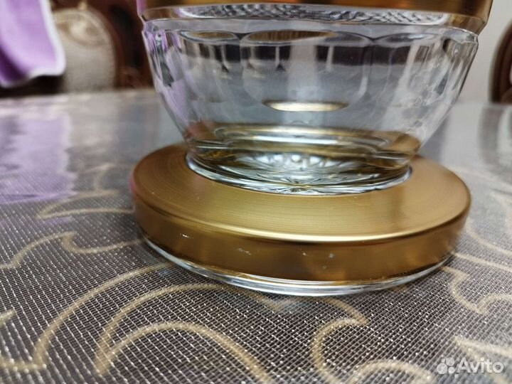 Хрустальная ваза для цветов Богемия