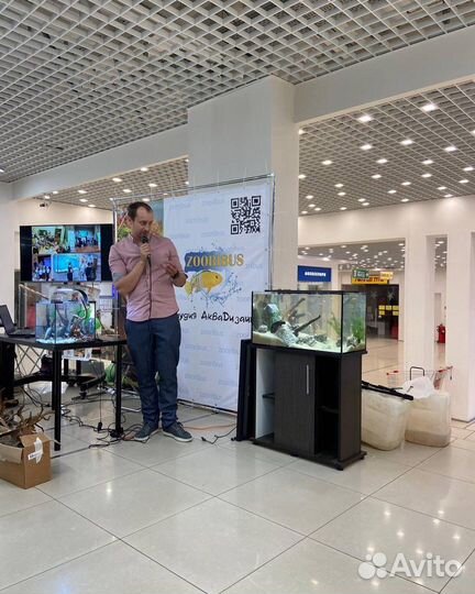 Обслуживание аквариумов (чистка, лечение)