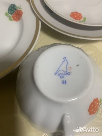 Неполные чайные сервизы Дулево, Вербилки Рига