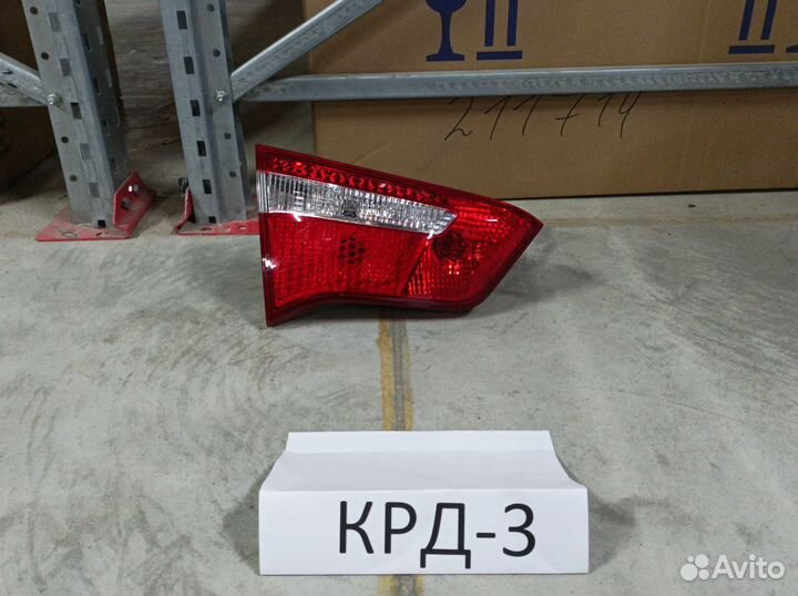 Фонарь левый внутренний Kia Rio 3 QB 2011-2017