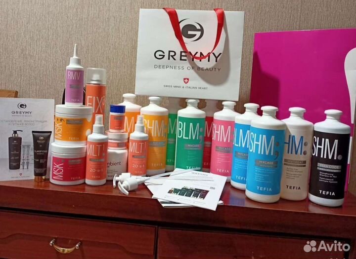 Tefia шампунь бальзам маски уход Greymy Гремми