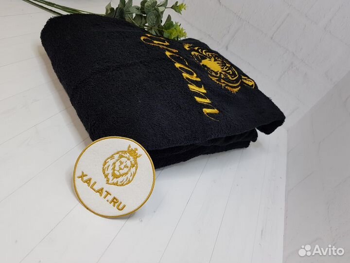 Мужской махровый халат с Тигром