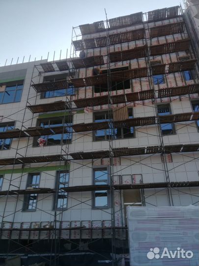 Аренда строительных фасадных лесов, рамные леса