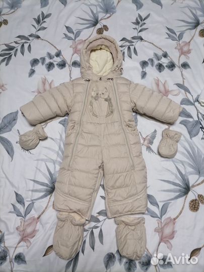 Зимний комбинезон - трансформер 80 см