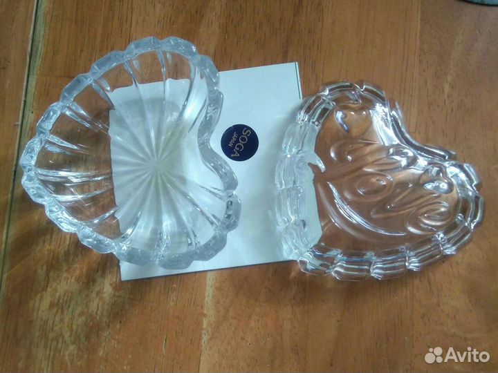 Шкатулка Сердце стекло, бренд Soga, Япония