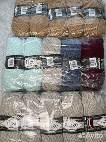 Толстая пряжа Ализе Суперлана Мегафил, меринос