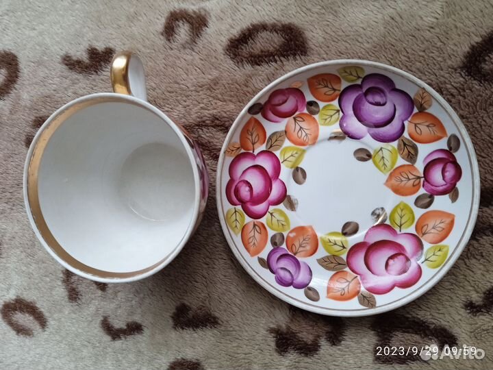 Чашка с блюдцем СССР