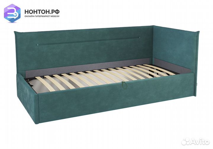 Кровать Альба 0.9 м зеленая