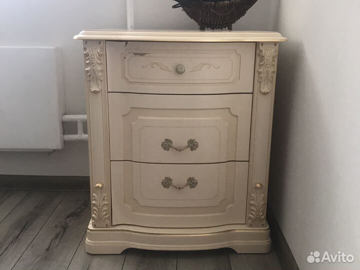 Тумба прикроватная флориана беж