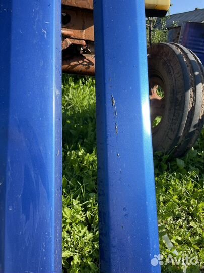 Накладки на пороги LADA kalina 1 синие бу