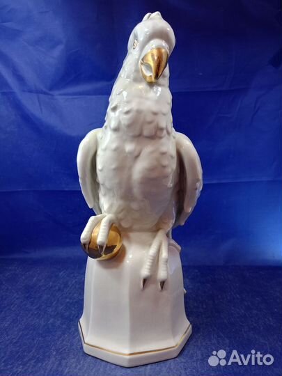 Фарфоровая статуэтка Попугай Какаду Германия Ориги