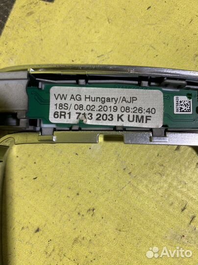 Накладка селектора АКПП VW Polo 5 рестайлинг