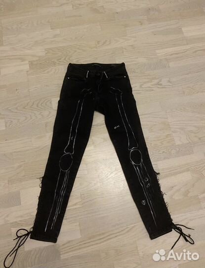 Джинсы черные guess custom by dead bunny