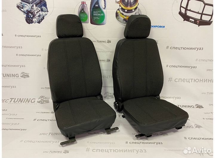 Чехлы сидений УАЗ 452, Буханка с 2016, 2 места
