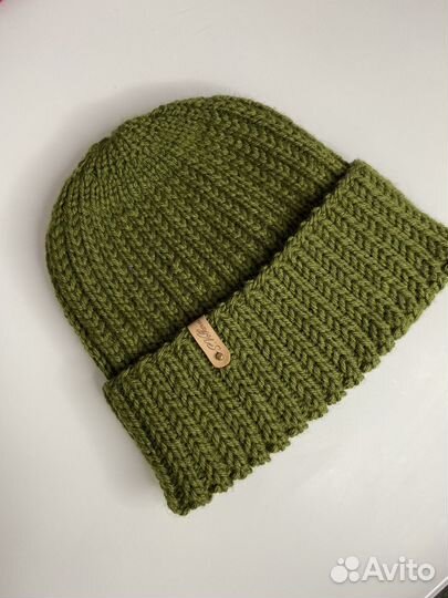 Мужская зимняя шапка вязаная