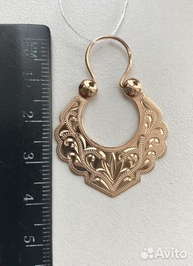 Золотые серьги 585 пробы